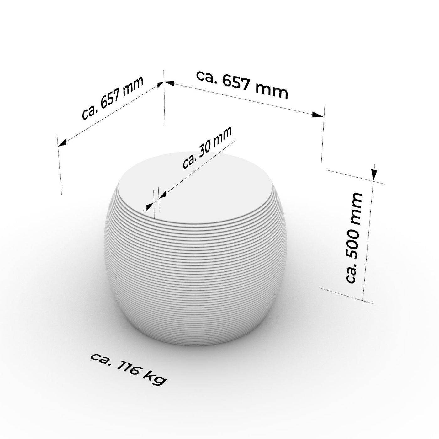 Sitzhocker «Odi»