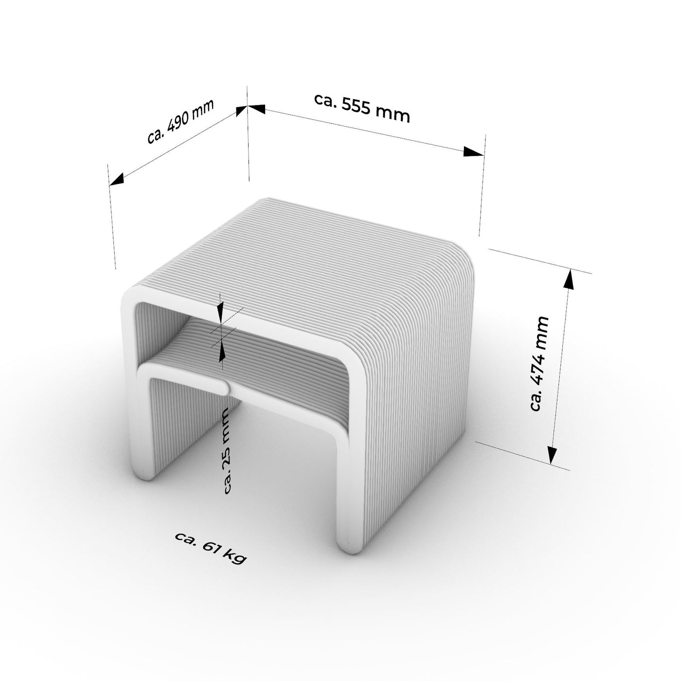 Sitzhocker «Wing»